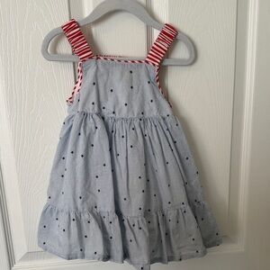 Cat & Jack Blue and Red patriotic Star Dress